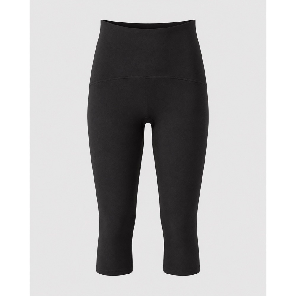 SPANX Look At Me Now Capri Leggings Womens 1X Black Hig Rise Shaping Compression